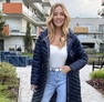 Kozy kabát sötétkék – Női átmeneti kabát – Innova Fashion – 2. kép